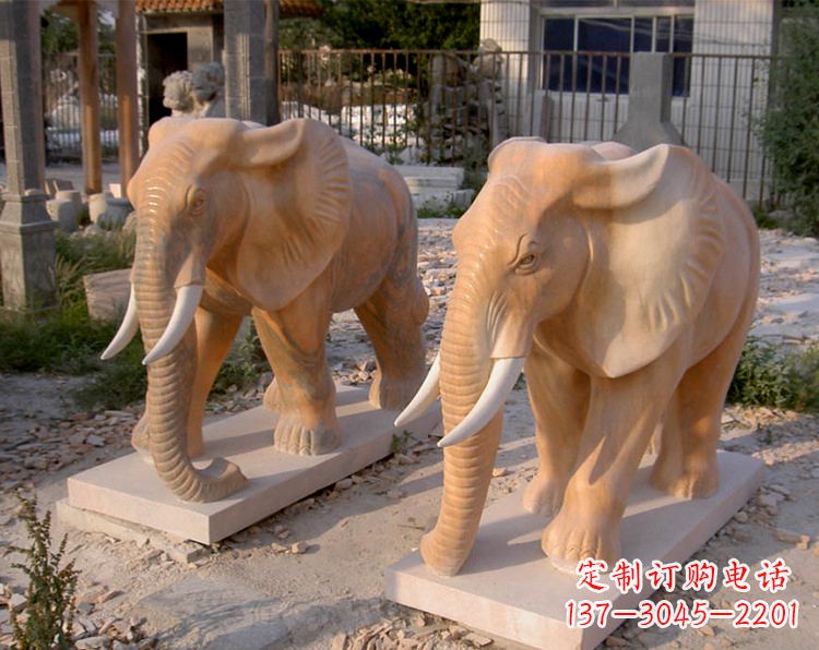 合肥招财石雕大象