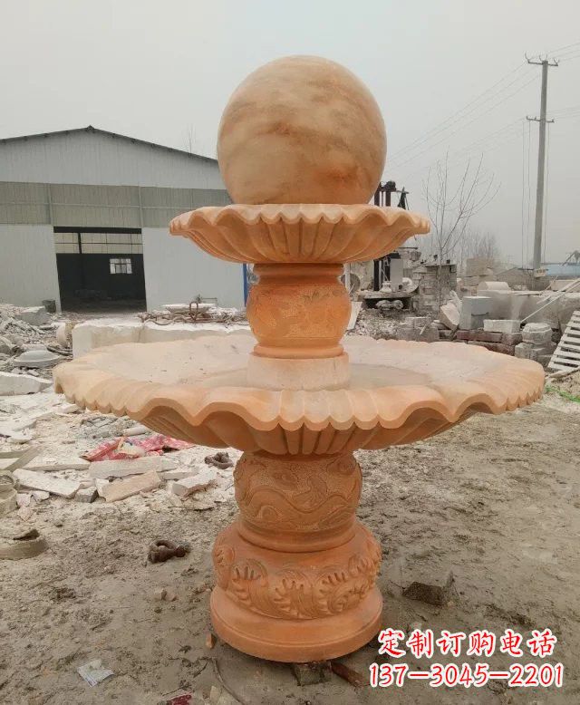 合肥招财双层风水球石雕