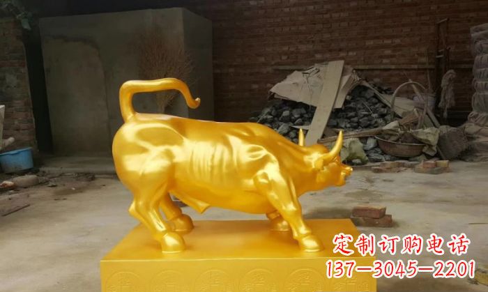 合肥招财铜牛雕塑 (2)