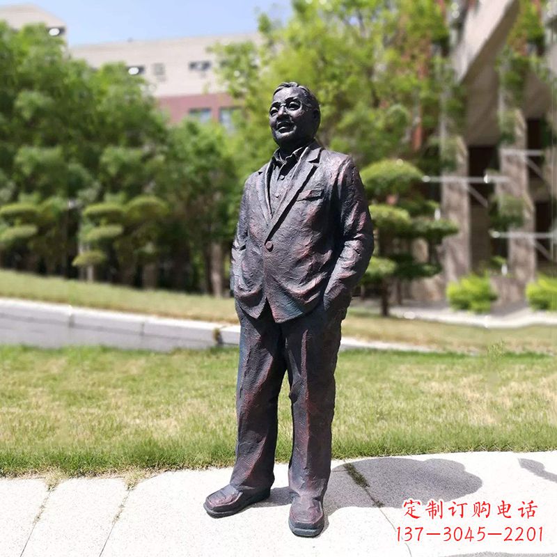 合肥中国当代著名数学家铸铜华罗庚雕塑