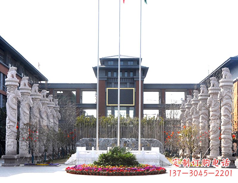 合肥中国华表雕塑-校园园林广场景观装饰雕塑