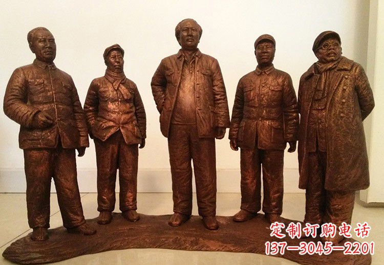 合肥中国近代伟人系列铜雕像