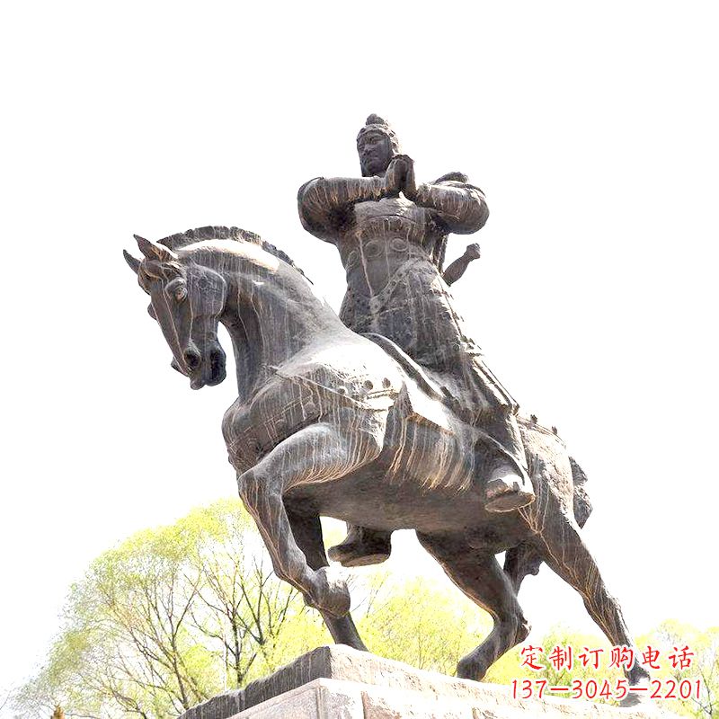 合肥中国历史名人民族英雄霍去病铜雕塑