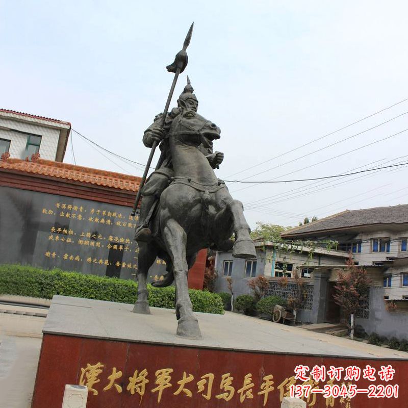 合肥中国历史名人汉朝著名将领民族英雄卫青铜雕塑像