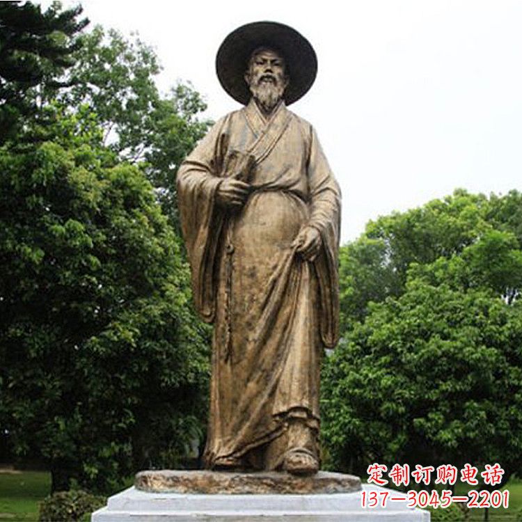 合肥中国历史文化名人北宋文学家苏轼苏东坡铜雕像