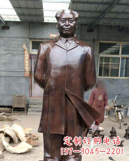 合肥中国伟人毛泽东铜像