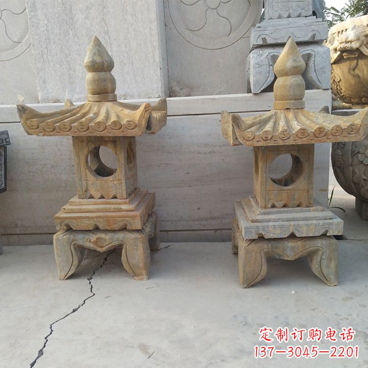 合肥中式仿古低墩石灯笼