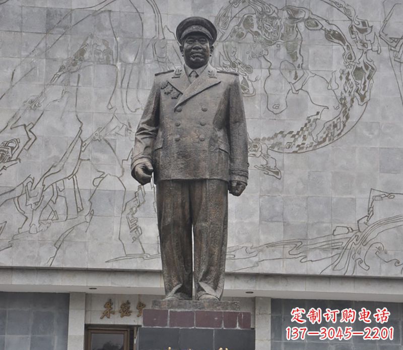 合肥朱德人物铜雕