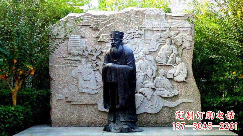 合肥朱熹古代名人铜雕_2