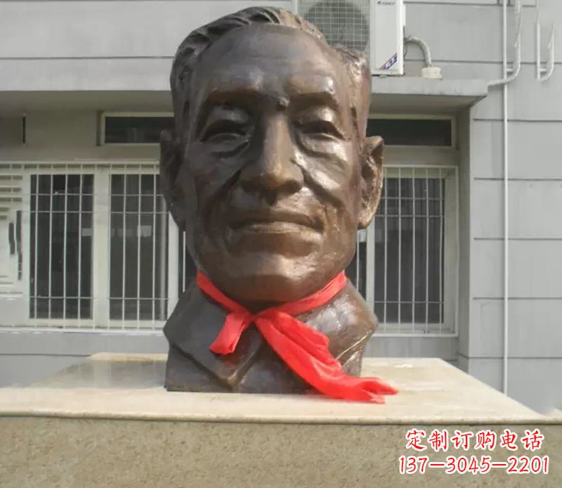 合肥朱宪彝校园名人头像铜雕