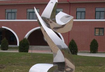 合肥校园不锈钢海浪抽象雕塑