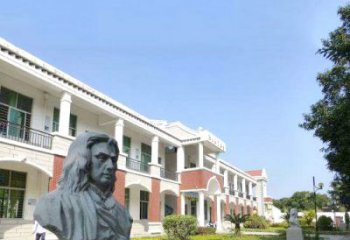 合肥校园名人牛顿石雕头像