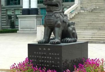合肥獬豸铜雕塑-法院门前神兽动物雕塑摆件
