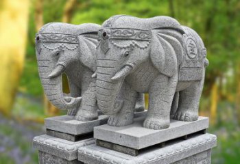 合肥招财纳福石雕大象