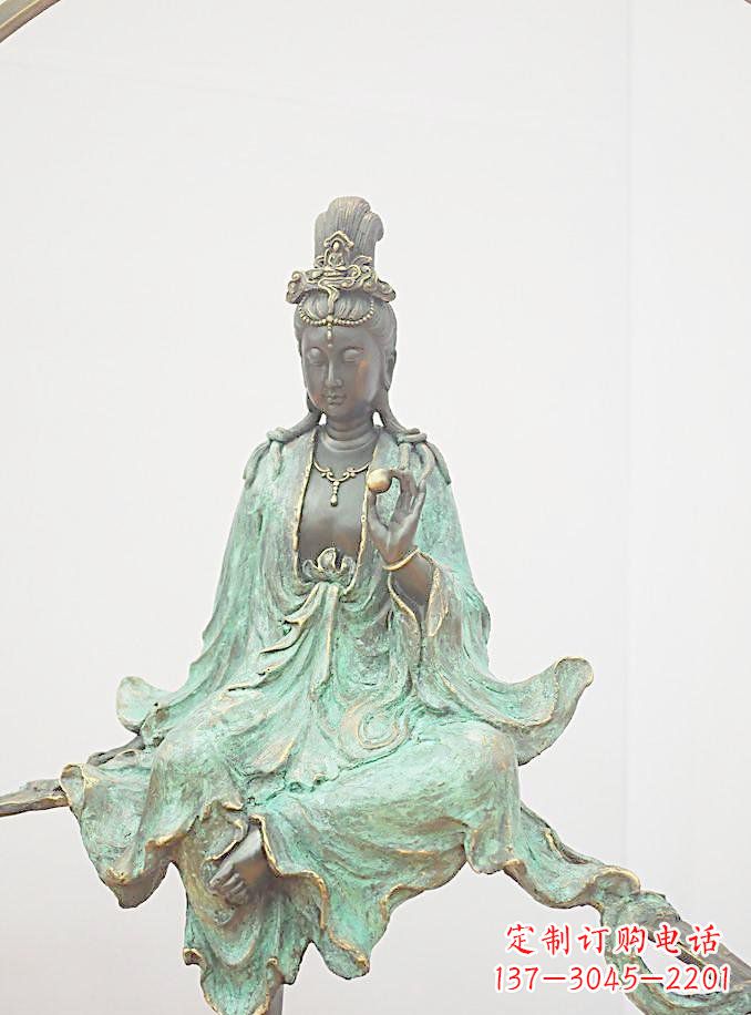 合肥铸铜观自在观音雕像
