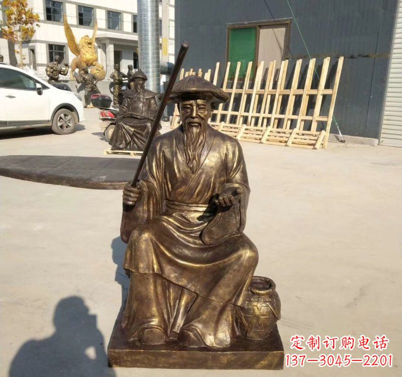 合肥铸铜姜太公钓鱼