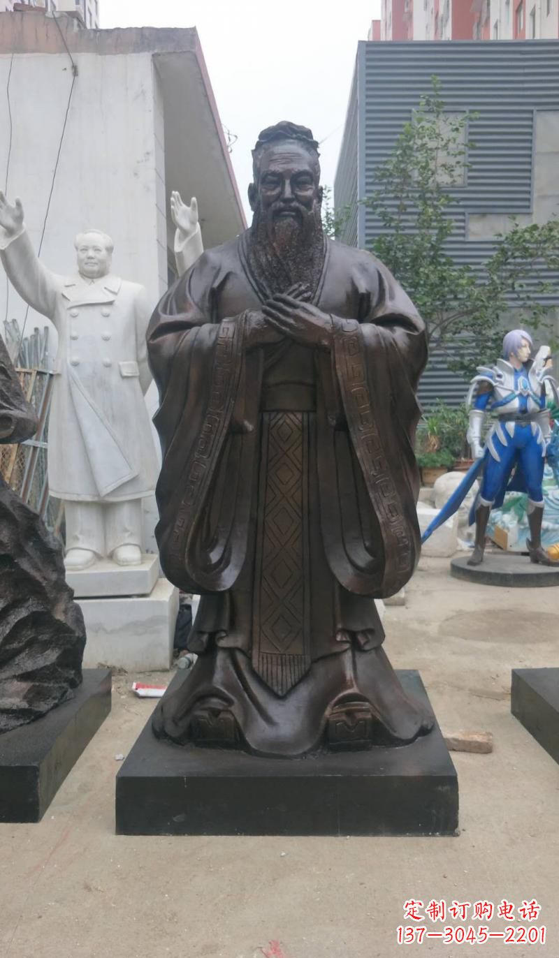 合肥铸铜孔子雕塑