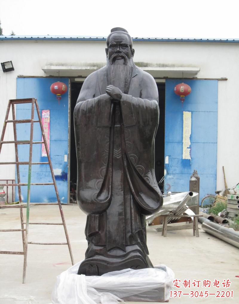 合肥铸铜孔子摆件