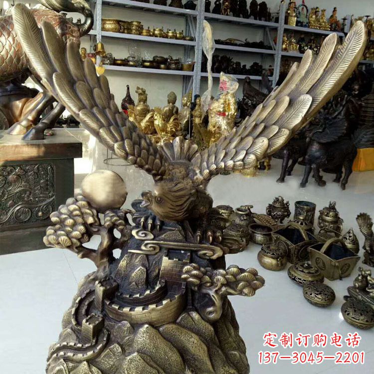 合肥铸铜老鹰雕塑