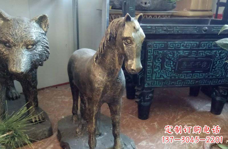 合肥铸铜马雕塑222