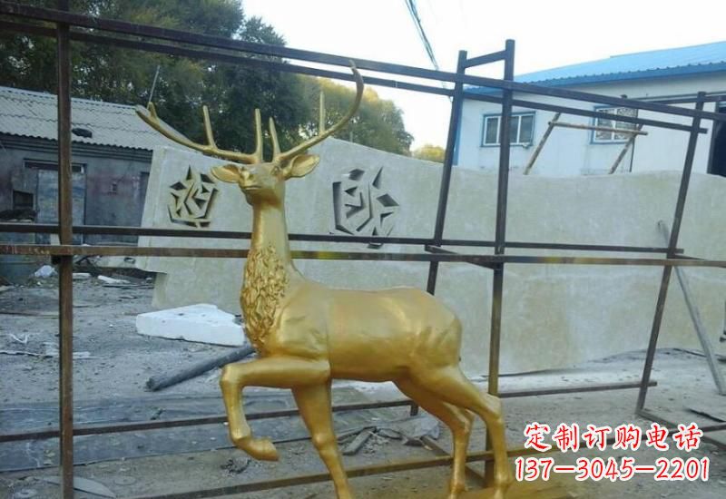 合肥铸铜梅花鹿雕塑