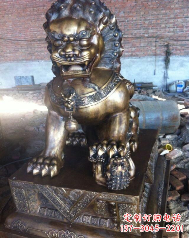 合肥铸铜母子狮子雕塑