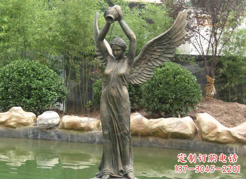 合肥铸铜欧式人物喷泉雕塑