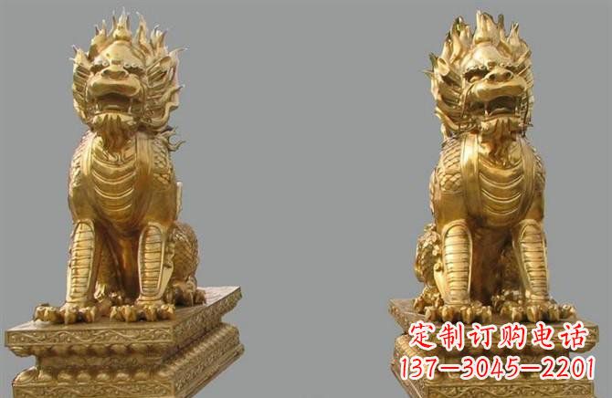 合肥铸铜麒麟雕塑222