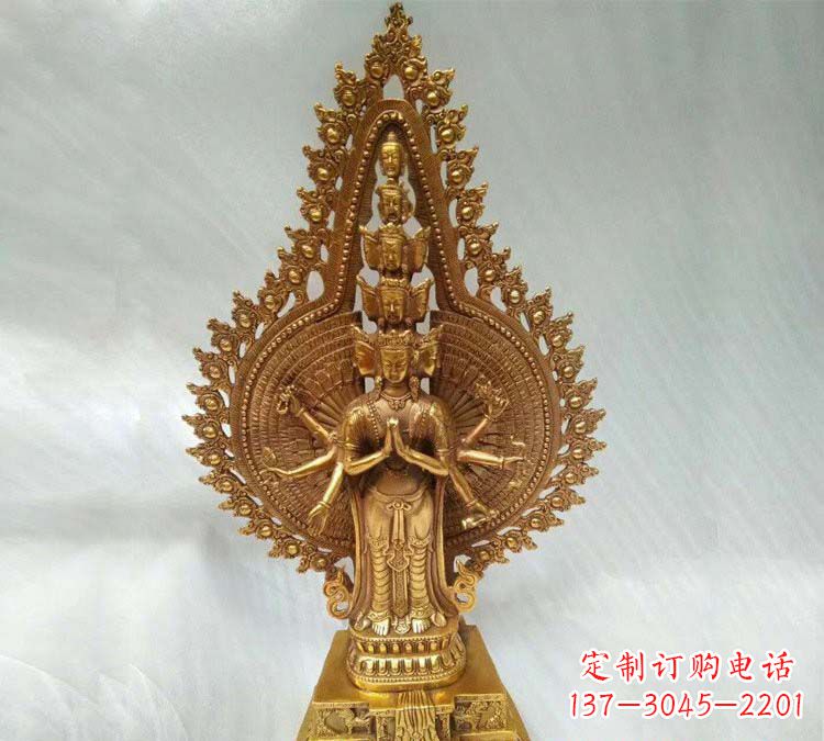 合肥铸铜千手观音寺庙佛像