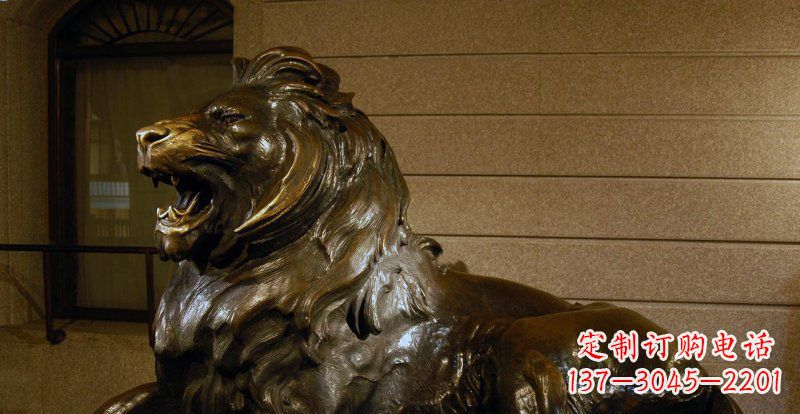 合肥铸铜狮子铜雕 (2)