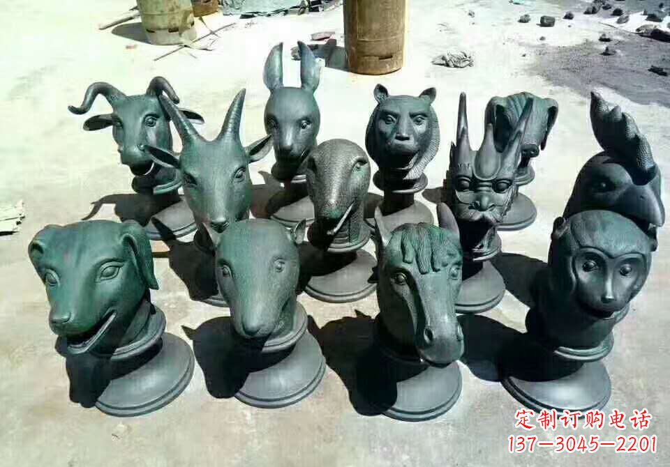 合肥铸铜十二生肖动物雕塑