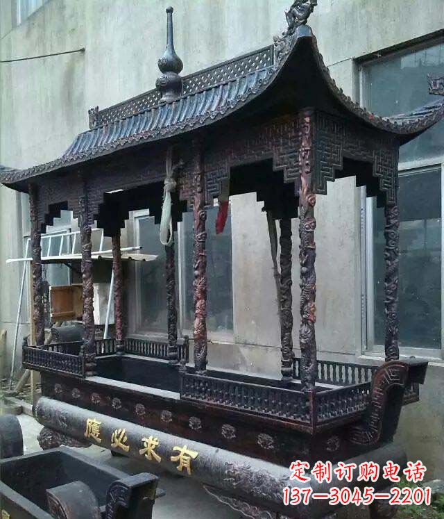 合肥铸铜寺庙香炉铜雕 (2)