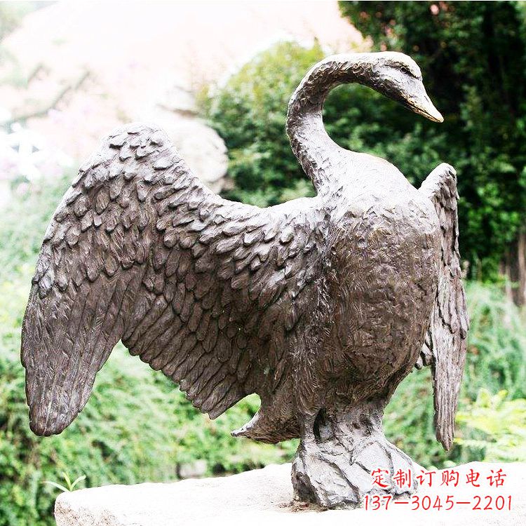 合肥铸铜天鹅雕塑