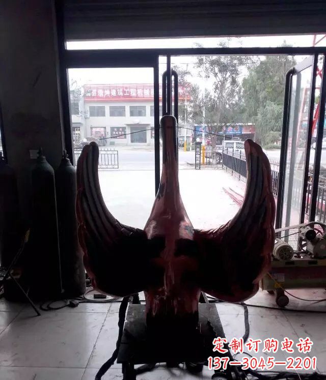 合肥铸铜天鹅公园动物铜雕 (2)
