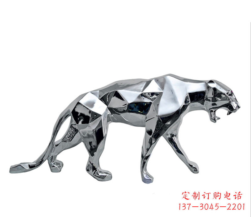 合肥豹子雕塑不锈钢