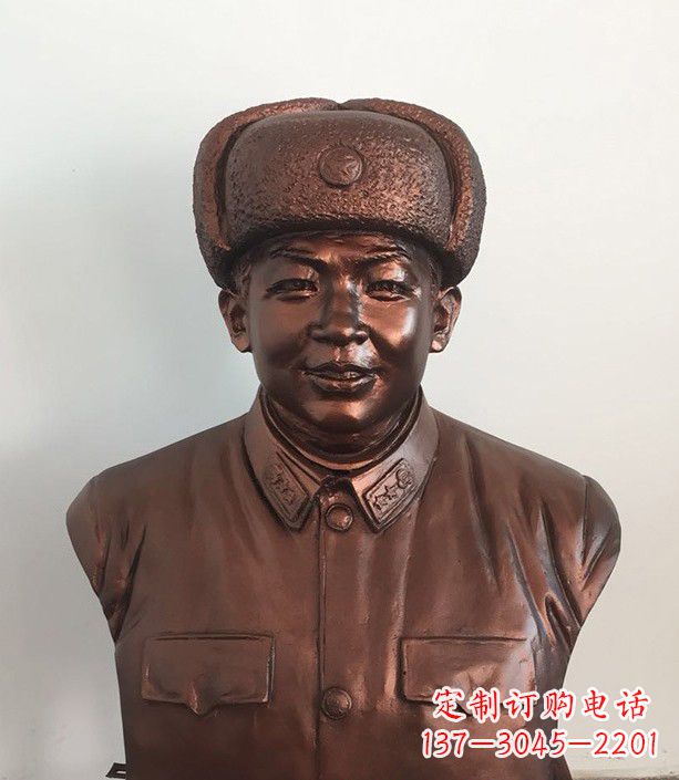 合肥紫铜雷锋半身像
