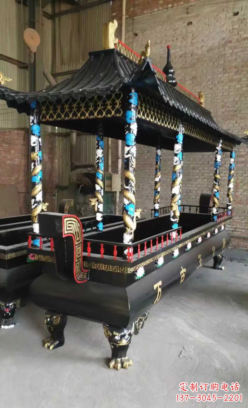 合肥宗教庙宇方形香炉铜雕