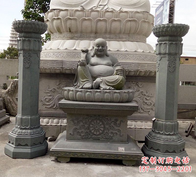 合肥宗教庙宇如意弥勒佛石雕
