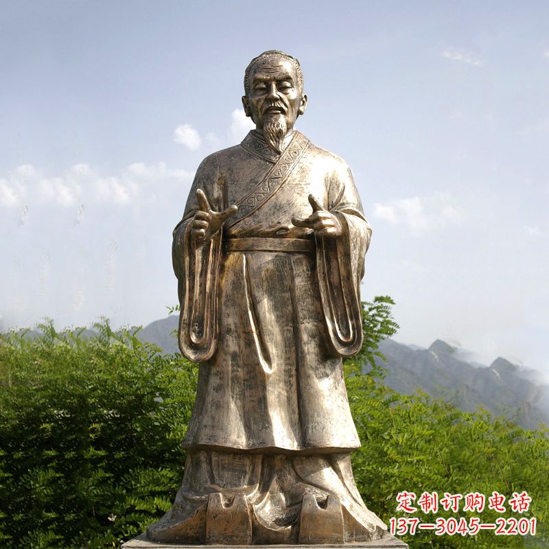合肥祖冲之纯铜雕像