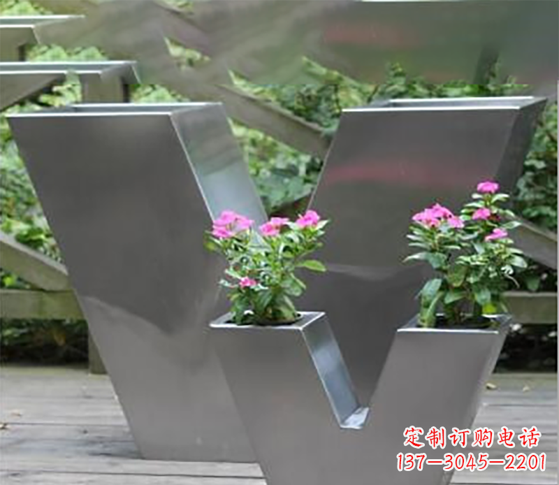 合肥花盆不锈钢雕塑