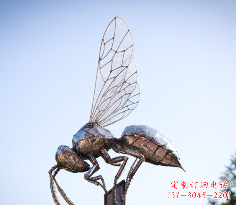 合肥蜜蜂雕塑不锈钢