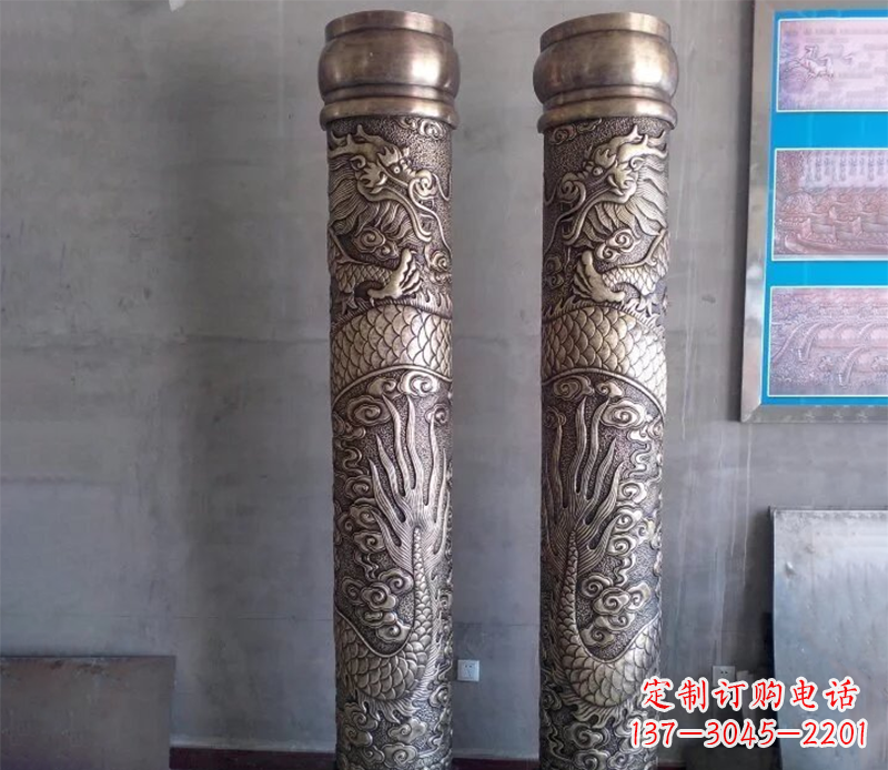 合肥铜雕龙柱