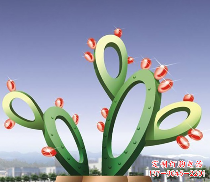 合肥仙人掌不锈钢雕塑