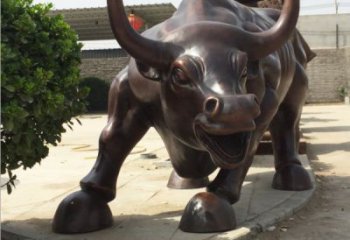 合肥铸铜牛雕塑 华尔街铜牛