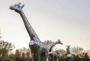合肥不锈钢长颈鹿雕塑