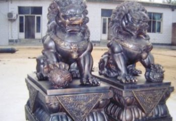 合肥紫铜北京狮雕塑