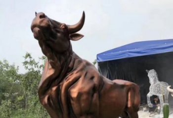 合肥紫铜牛动物雕塑