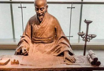 合肥祖冲之圆周率情景小品雕塑-中国古代数学家著名历史人物