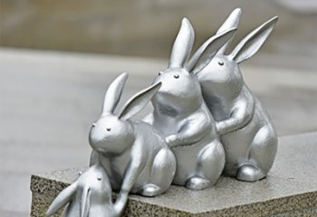 合肥兔子雕塑不锈钢